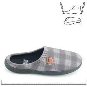 Resim Gezer Erkek Kışlık Rahat Taban Ev Bahçe Terlik Gri 