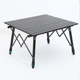 Resim Madfox Skylite 70x70x47/70 CM Yükseklik Ayarlı Katlanır Koyu Gri Kamp Masası 