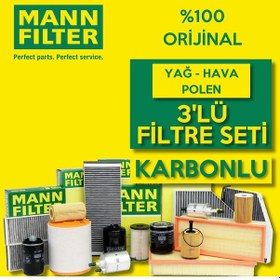 Resim Toyota Corolla Uyumlu 1.33 1.6 Mann-Filter Filtre Bakım Seti 2007-2018 