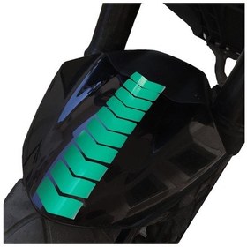 Resim Ok Tasarımlı Orman Yeşili Çamurluk Kask Sticker Çınar Extreme 