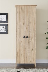 Resim Kzy Mobilya Şapkalı Erzak & Kiler Çok Amaçlı Dolap - Atlantik Çam 