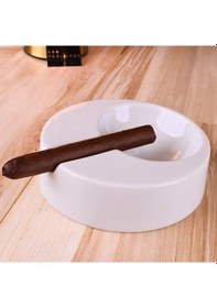 Resim Perlotus Porselen Şeffaf Sırlı Puro Küllüğü Sert Porselen 13 Cm 