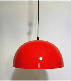 Resim Riolight Modern Kırmızı Içi Beyaz Tekli Metal Sarkıt Çap: 40Cm 