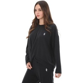 Resim Skechers Soft Touch Kadın Sweatshirt Siyah 