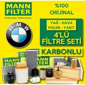 Resim Bmw 3.20 D Mann-Filter Filtre Bakım Seti E46 2002-2005 (495301968) 