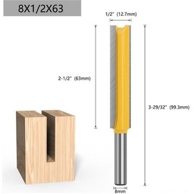 Resim Xiyyadms Ahşap Makinaları İçin Uzun Kılıflı İki Yüzeyli Testere, Uçak Kesme Ve Kenar Düzenleme, Dayanıklı Ahşap İşleme Aleti 8x1/2x63 