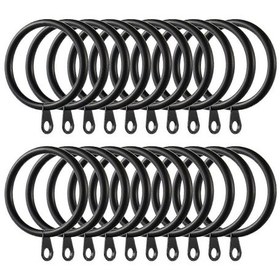 Resim 60 Parça Perde Halkası, Perde Ve Çubuklar İçin Metal Perde Asma Halkaları, 38 Mm İç Çap Siyah P20241126720 S20241224711 