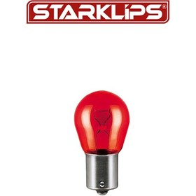 Resim Ampul Sinyal 93 Tek Duy Düz Tırnak Kırmızı 12v 21w Pr21w Wolfram 