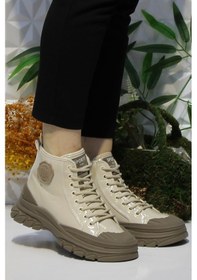 Resim Guja 24k311-4 Bej Rugan Yumuşak Esnek Kaymaz Taban Kadın Bot 001 