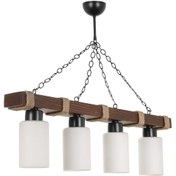 Resim Lumexx Jasmin 4 Lü Ahşap Ceviz Silindir Opal Camlı 