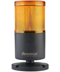 Resim MUCCO 1 Katlı Döner - Buzzer Işıklı Kolon 12-24v Ac/dc Snt-7013-db1-sarı 