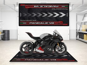 Resim PANIGALE V4 SP2 İçin Tasarlanmış Motosiklet Matı - MM7190 - Kişiye Özel / 220cm x 100cm 