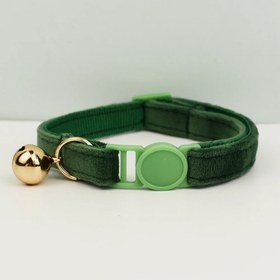 Resim Cat collar Safety Bell cat collar 92726 - GREEN Collar / S/M 