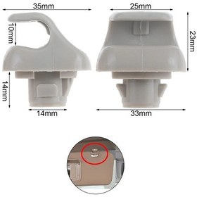 Resim Lasonstiges 2 Adet.araba Güneşlik Klipsleri Braketi 88217-s04-003za 88217-s01-a01za Honda Cr-v Civic Si Accord Ridgeline Pilot Elemanı 