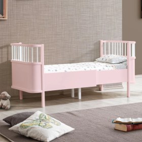 Resim Setay Mdf Beşik, 90X130 Trend Büyüyen Beşik, Trend 90X190 Karyola, Pembe 
