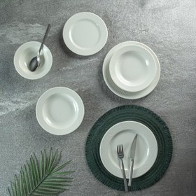 Resim Tulu Porselen Esma 24 Parça 6 Kişilik Yemek Takımı 