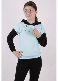 Resim Toontoy Kız Çocuk Relax Baskılı Sweatshirt Su Yeşil 