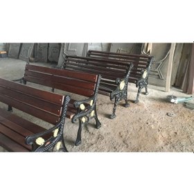 Resim Döküm Ayaklı Bank Ahşap Bahçe Bankı Dış Mekan Bank Çok Renkli 