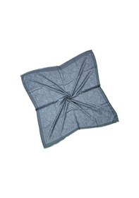 Resim Mim Eşarp Ebruli Kışlık Desenli Eşarp 95x95 Cm Petrol Mavi 