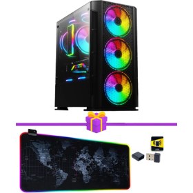 Resim Ramtech Dust X120 İ5-10400F Ram 16GB SSD 256GB HDD 500GB RX580 8gb Masaüstü Oyuncu Bilgisayarı 