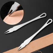 Resim Deri İşleme Aracı - Paslanmaz Çelik Düz Kenar Şablonu, DIY El Yapımı Deri Projeleri için 2mm/3mm/4mm Aralıklı Kılavuz, Profesyoneller ve Amatörler için Hassas Kesme Kılavuzu, HOBBYWORKER 