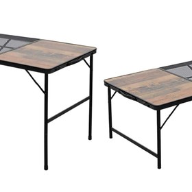 Resim Katlanabilir Ahşap Kamp Masası - Izgaralı - Madfox Eazy - 547210 