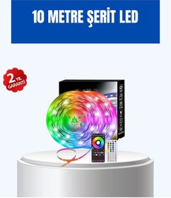 Resim Sese Duyarlı 10m Smart Şerit Led Ios Android Kontrollü Rgb Işık Renkli 