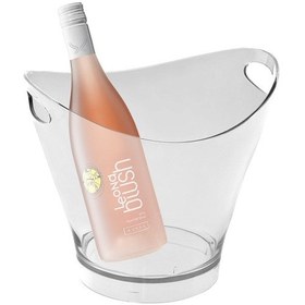 Resim Çift Kulplu Şarap Kovası Şeffaf 