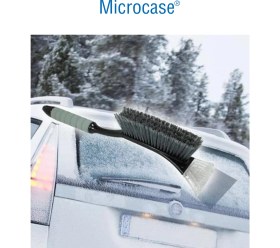 Resim Microcase Oto Araç Camı Buz Kazıyıcı Başlı Kar Temizleme Fırçası - AL4109 