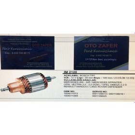 Resim Im2120 Marş Kollektörü Mercedes200 Sprınter Vectra 2.0 D Kangoo 