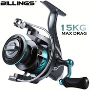 Resim Billings Döner Balıkçılık Makinesi DK 1000-7000 Maksimum Frenleme Kuvveti 10kg Dişli Oranı 5.2:1 Metal Makara Döner Makine EVA/Metal Salıncak Çubuk Atma Balıkçılık Makinesi Deniz Suyu Balıkçılığı Makinesi Balıkçılık Malzemeleri 