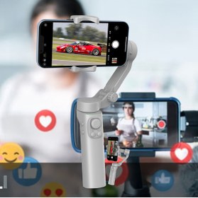 Resim Go-Des Go Des GD-F5 3 Eksenli El Tipi Yüz Tanıma Takip Özellikli Gimbal Stabilizatör Gri 