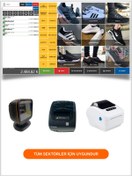Resim ÖZ BARKOD Masaüstü Barkod Okuyucu + 80mm Fiş Yazıcı + Barkod Yazıcı + Etiket + Barkodlu Satış Sistemi Programı 