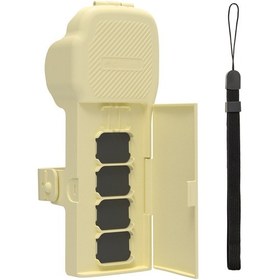 Resim Geeroyoo Osmo Pocket 3 İçin Sarı Korumalı Kılıf - Çift Açılabilir Filtre Kutusu Ve Kol Kayışı İle Filtre/memory Kart Saklama Bölümü 