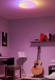 Resim RGBIC Tavan Lambası, 48,5 W, Akıllı LED & Arka Aydınlatmalı - 38 cm 