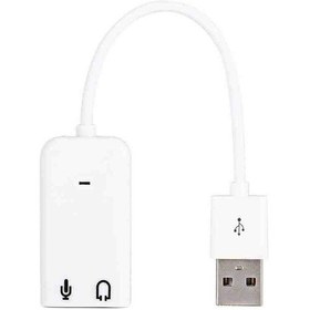Resim Alfais Zey Alfais 4505 Harici Kablolu 7.1 Usb Ses Kartı 3.5mm Mikrofon Dönüştürücü Adaptör 