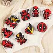 Resim 9 adet Marvel Klasik Karakter, Wolverine Efsane Serisi Ayakkabı Tokaları, Sevimli Karikatür Çoklu Tasarım Ayakkabı Tokaları, Çekici Ayrılabilir Ayakkabı Tokaları, Dekoratif Aksesuarlar veya Tatil Hediyeleri olarak kullanılabilir, Pil Yok 