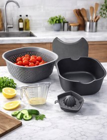 Resim Gondol Plastik Multi Salata Hazırlama Seti 4 Parça 