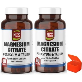 Resim Ncs Magnezyum Sitrat Potasyum Taurin 2 x 60 Tablet + Hap Kutusu 