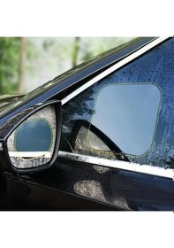 Resim Büro Ev Ofis Arabası İçin Araç Dışı 4 Parça Buğu Yan Ayna Cam Yağmur Kaydırıcı Film Seti 