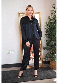 Resim Lemajh Saten Takım Siyah-siyah Siyah 