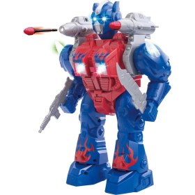 Resim MEGA Hareketli Sesli ve Işıklı Füze Atan Robot 