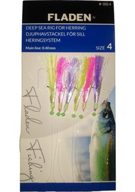 Resim F1293-4 Fladen Sabiki Lumi Kanca No:4 6lı Lüfer Palamut Çaparisi 