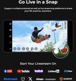 Resim OBSBOT Tail Air NDI Streaming Camera 4K, AI Tracking PTZ kamera, akıllı uygulamalı, jest kontrolü, HDMI/USB-C/kablosuz web kamerası, YouTube, kilise, ibadet, yaratıcı, vs. için video kamera Live 