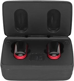 Resim Tercüman Kulaklıkları, 5.0 Dil Tercüman Kulaklıkları Kablosuz 74 Dili Destekler 70 Vurgu Arama Için Yüksek Doğruluklu HiFi Stereo (Siyah kırmızı) 