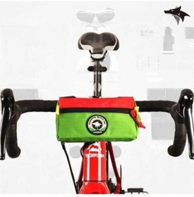 Resim Tongxida Yeşil Yaprak Tozu Renkli Wolfilist Çocuk Araba Çantası, Dengeli Üçgen Sırt Çantası, Su Geçirmez, Bisiklet Ve Dağ Yolu Renkli 