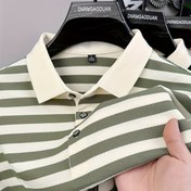 Resim Men's Casual Kısa Kollu Polo Gömlek, Ananas Çiçek Desenli - Kemerli Yaka, Hafif Polyester, Yaz Stili, Günlük Yaz Giyimi | Çiçek Desenli Gömlek | Polyester Kumaş 