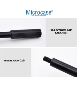 Resim Siyah Renkli Microcase 4in1 Zemin Tipi 360 Döner Profesyonel Metal Mikrofon Standı AL4534 
