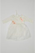 Resim Baby Slon Kids Clup Mevsimlik Uzun Kol Dantelli Iki Fiyonklu Tüllü Elbise 