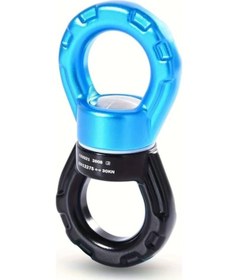 Resim Willowhaven 1 Adet 360 Derece Dönen Alüminyum Güvenlik Halkası 35kn Çift Kilitli Hamak Salıncak Bağlantısı 